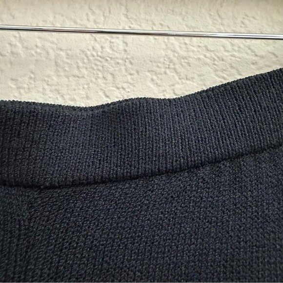 St. John Collection Santana Knit Black Pants Size Large  Straight Leg Luxury - Picture 6 of 11